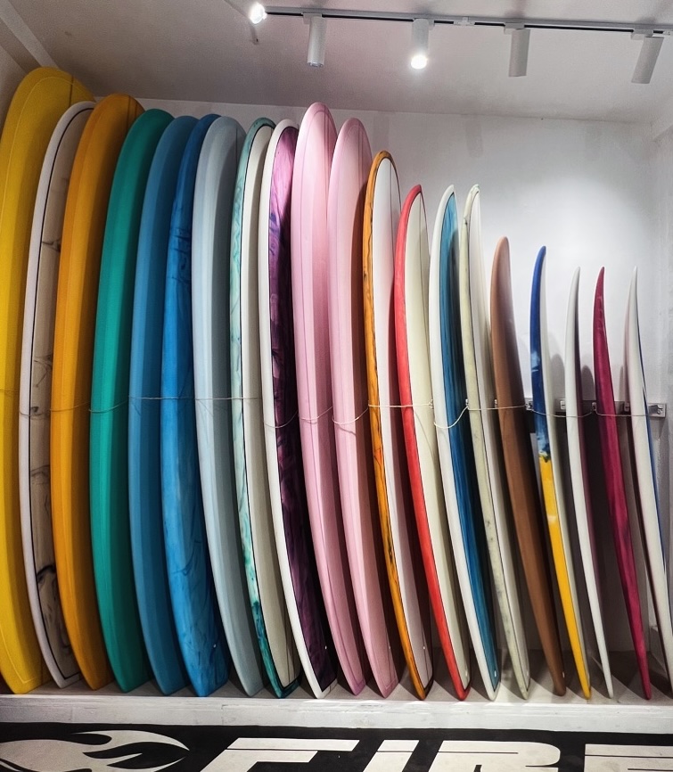 Scooter convoy cruising Siargao's coconut highway