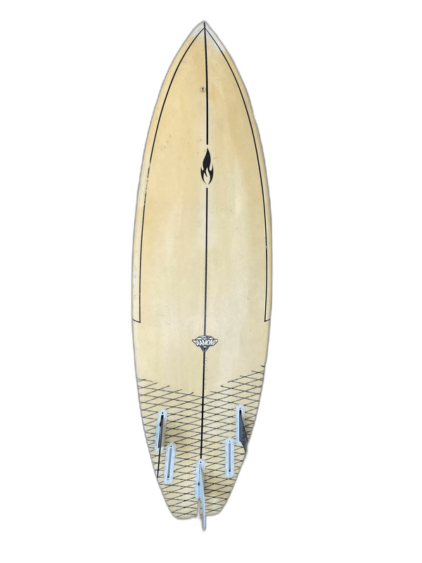 Fire Diamond 5'8" x 18.6" x 2.65" (back)