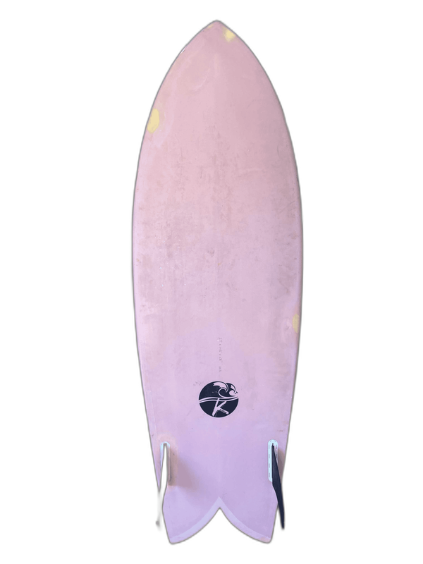 Fire Pink Fish 5'9" x 21.5" x 2" (back)